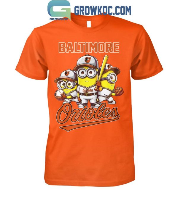 Minion Baltimore Orioles Baseball Team New Season T-Shirt
