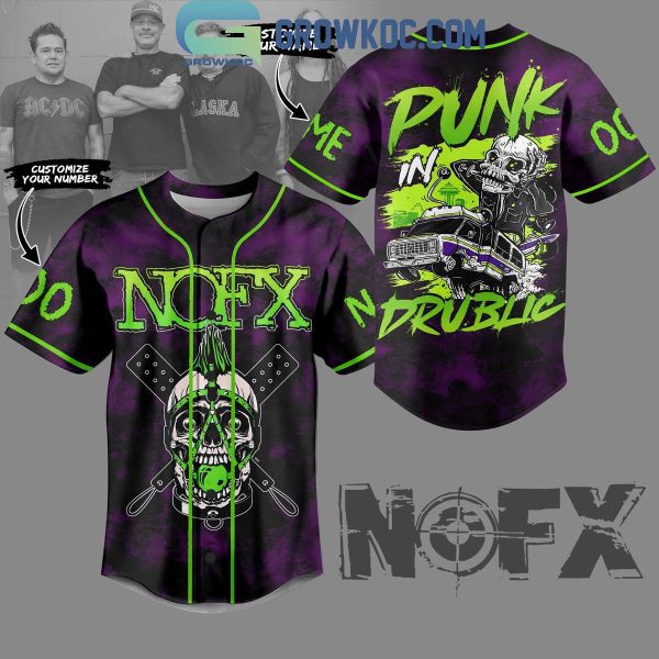 NOFX Band Punk In Brublic 2024 Personalized Baseball Jersey