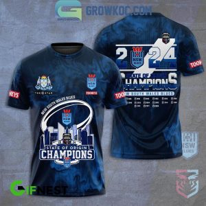 New South Wales Go Blue State Of Origin 2024 Champions Hoodie T-Shirt