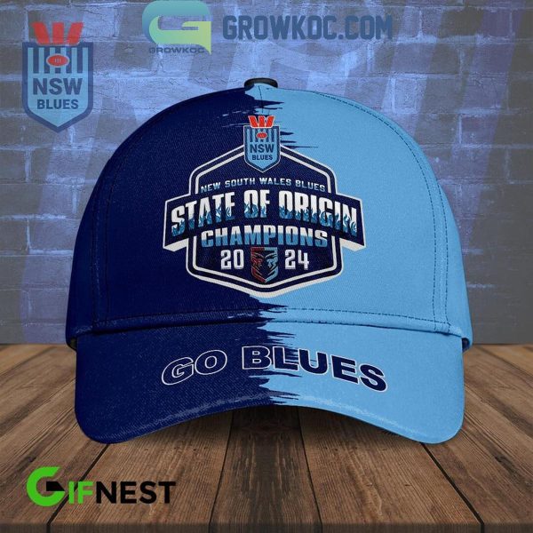New South Wales State Of Origin 2024 Champions Go Blue Cap