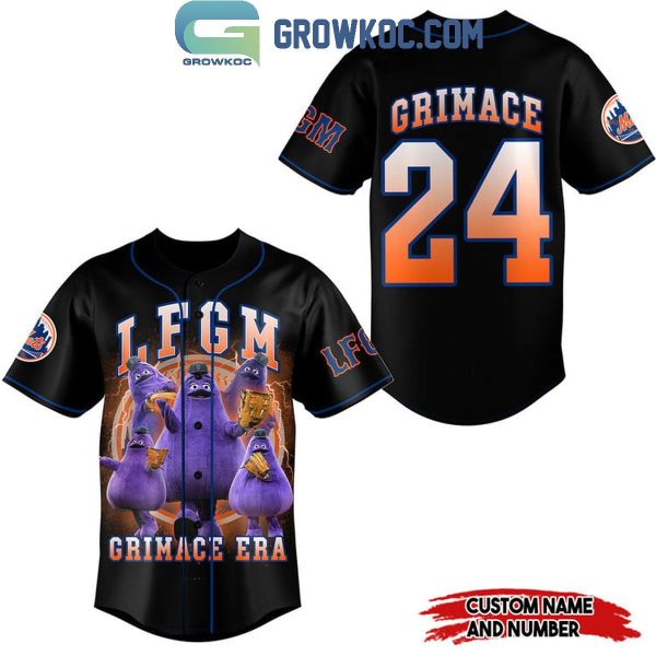 New York Mets LFGM Grimace Era Personalized Baseball Jersey