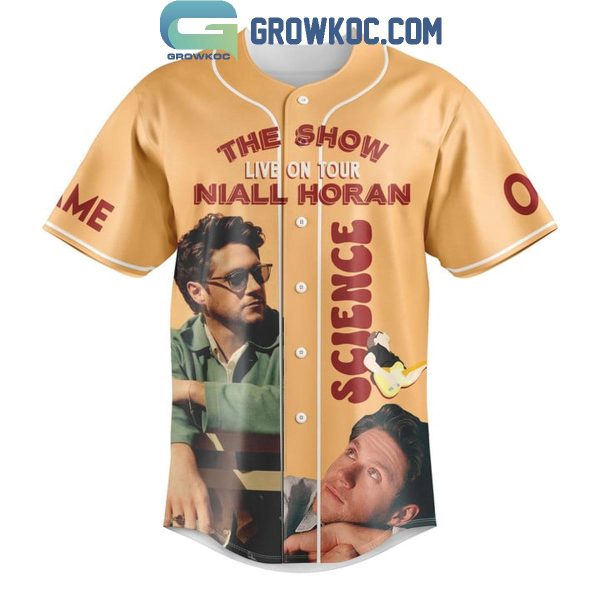 Niall Horan The Show Live On Tour Science Personalized Baseball Jersey