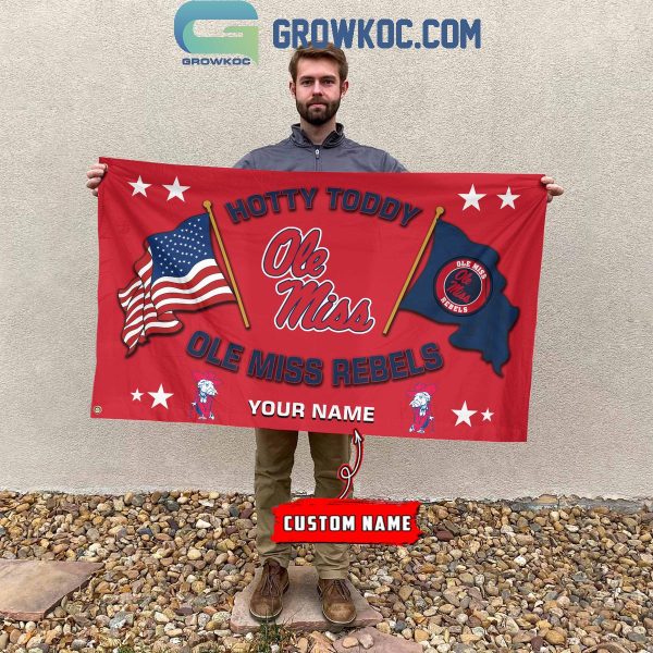 Ole Miss Rebels 2024 Hotty Toddy Personalized Flag