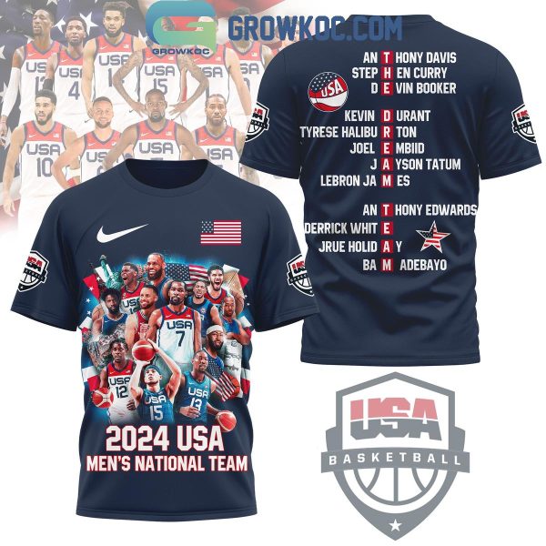 Olympic Paris 2024 USA Men’s Basketball Team Hoodie T-Shirt