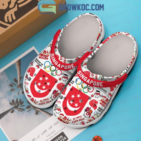 Olympic Singapore Paris 2024 Made In Singapura Crocs Clogs