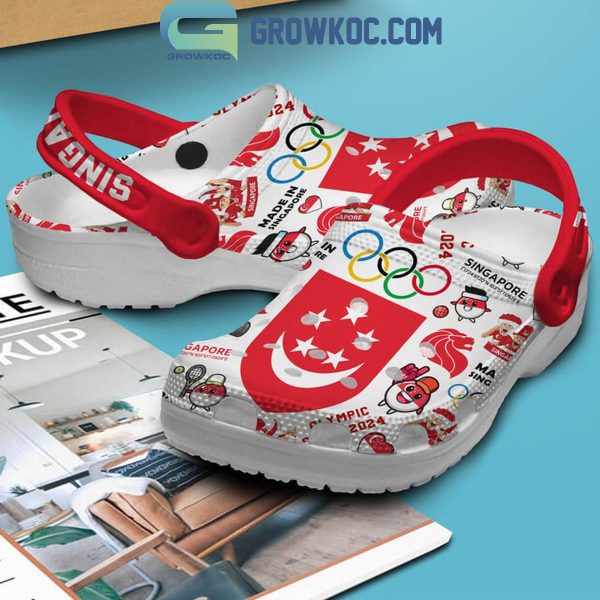 Olympic Singapore Paris 2024 Made In Singapura Crocs Clogs