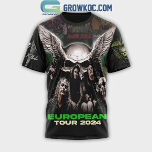 Overkill Rock Band 2024 European Tour Schedule Fan Hoodie T-Shirt