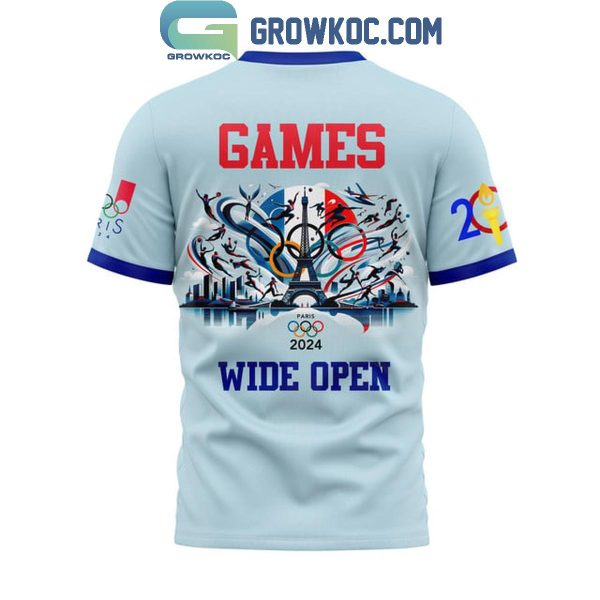 Paris Olympic 2024 Games Wide Open True Sport Spirit Hoodie T-Shirt