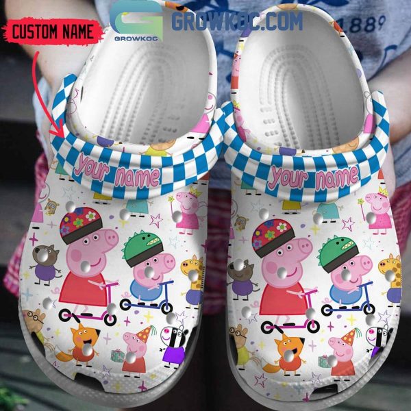 Peppa Pig Cartoon Entertainment One Personalized Crocs Clogs