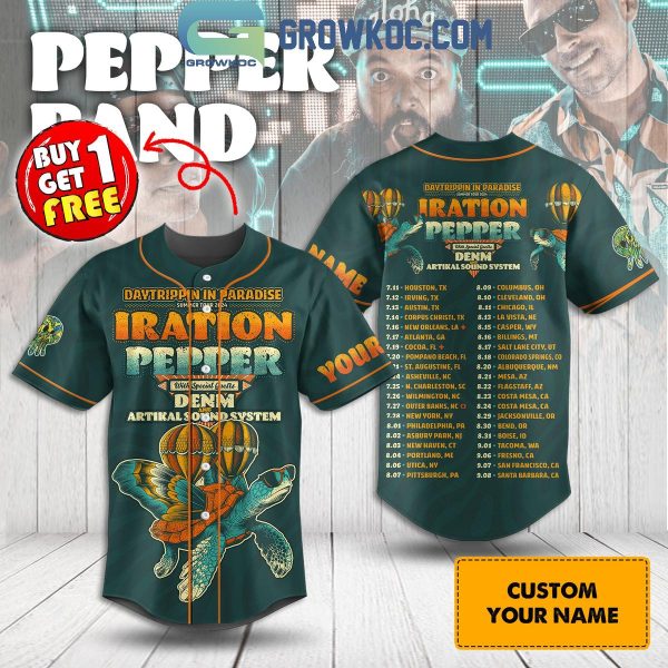 Pepper Summer Tour 2024 Daytrippin In Paradise Fan Personalized Baseball Jersey