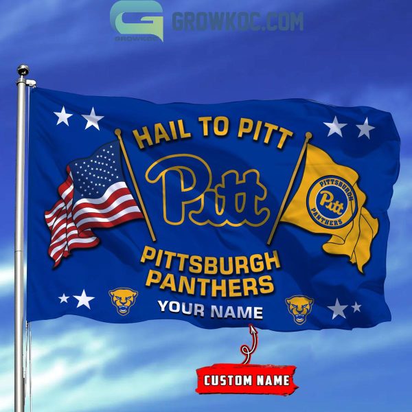 Pittsburgh Panthers Hail To Pitt 2024 Personalized Flag