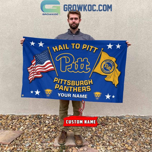 Pittsburgh Panthers Hail To Pitt 2024 Personalized Flag