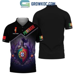 Portugal Football Team Royal Knight Euro 2024 Personalized Polo Shirts