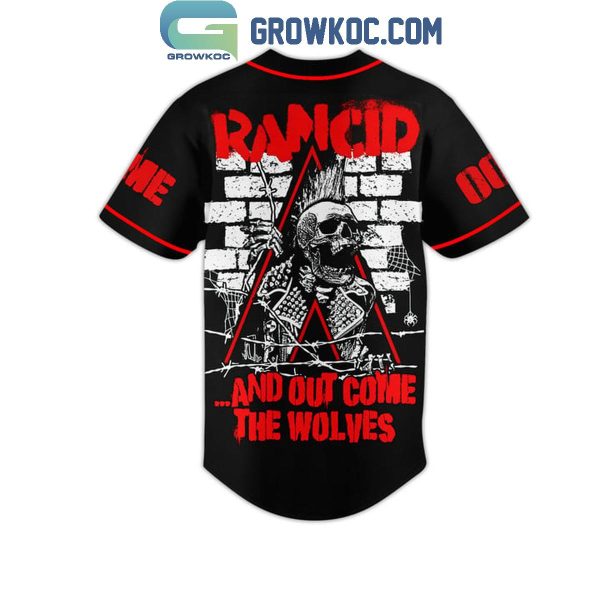 Rancid And Out Come The Wolves Fan Personalized Baseball Jersey