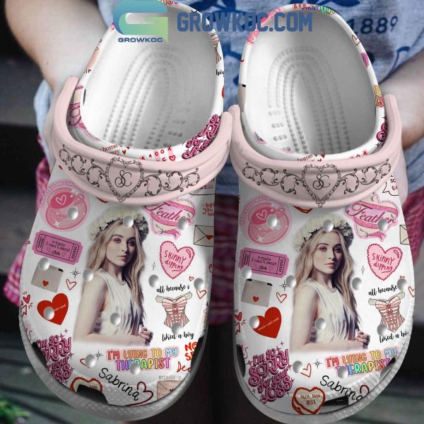 Sabrina Carpenter I’m Lying To My Therapist Fan Crocs Clogs