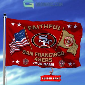 San Francisco 49ers Faithful 2024 Personalized Flag