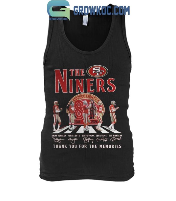 San Francisco 49ers The Niners Thank You For The Memories Legends T-Shirt