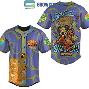 Scooby Doo Pizza Ghost Scooby Doo Run Personalized Baseball Jersey