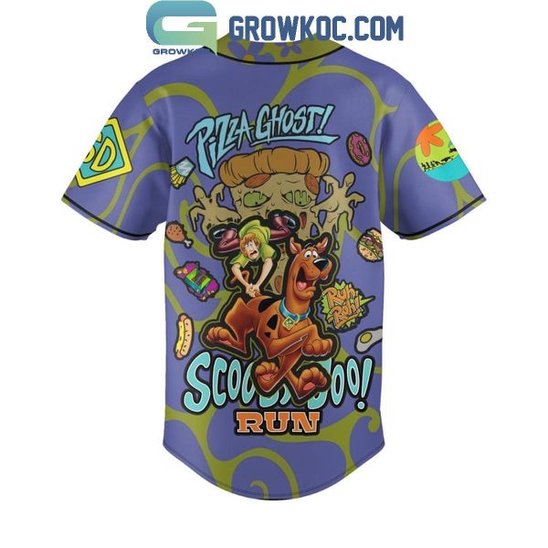 Scooby Doo Pizza Ghost Scooby Doo Run Personalized Baseball Jersey