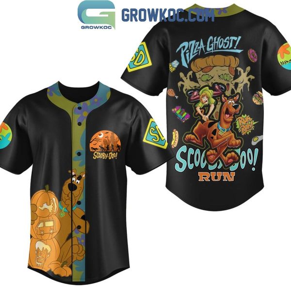 Scooby Doo Pizza Ghost Scooby Doo Run Personalized Baseball Jersey