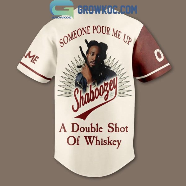 Shaboozey Someone Pour Me Up Whiskey Personalized Baseball Jersey