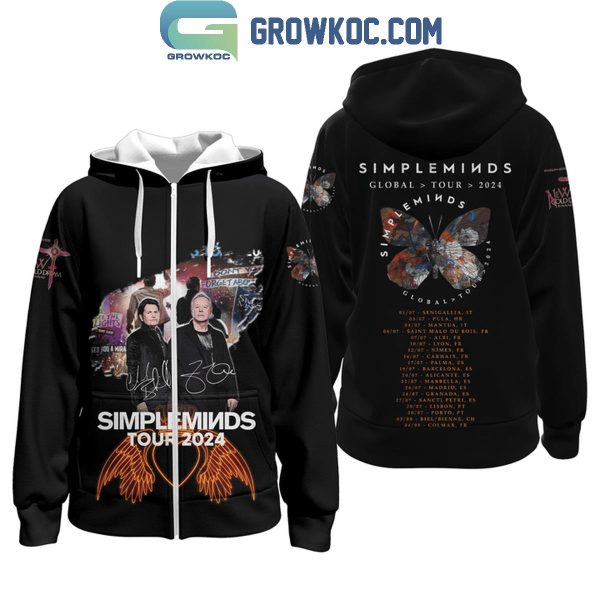 Simple Minds 2024 Global Tour Hoodie T-Shirt