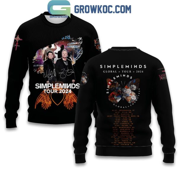 Simple Minds 2024 Global Tour Hoodie T-Shirt