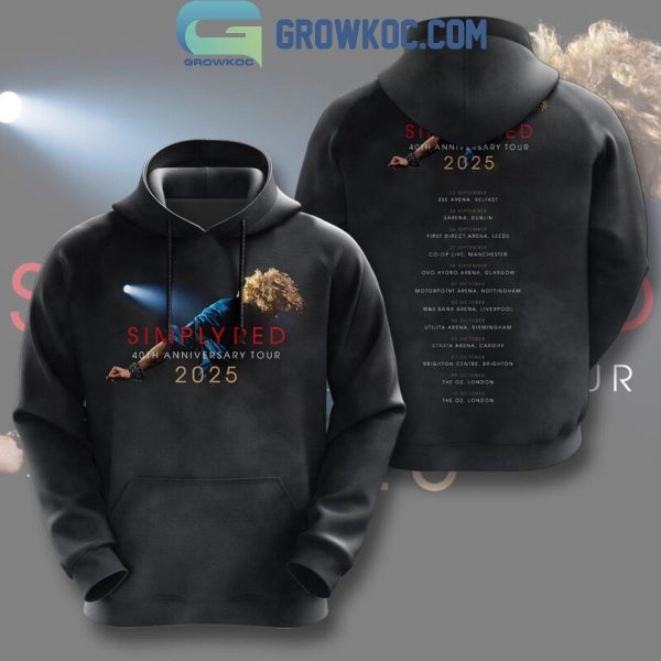 Simply Red 40th Anniversary Tour 2025 Hoodie T Shirt