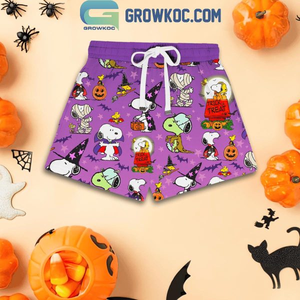 Snoopy Halloween Buckle Up Buttercup Witch Switch T-Shirt Shorts Pants