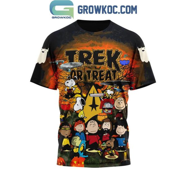 Snoopy Star Trek Or Treat Fan Celebration Halloween Hoodie T-Shirt