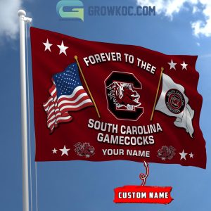 South Carolina Gamecocks Forever To Thee 2024 Personalized Flag