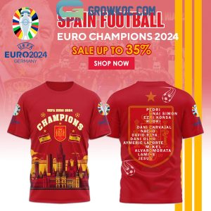 Spain National Team Football Player Euro 2024 Champions Hoodie T-Shirt