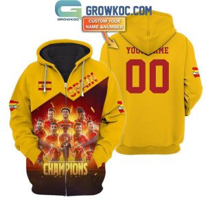 Spain National Team Euro Champs 2024 Personalized Hoodie T-Shirt
