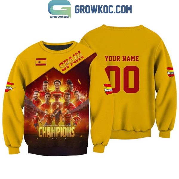 Spain National Team Euro Champs 2024 Personalized Hoodie T-Shirt