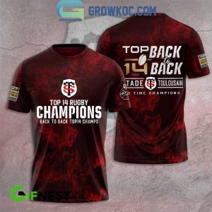 Stade Toulousain European Rugby Champions 2023-2024 Fan Back2back Hoodie T-Shirt
