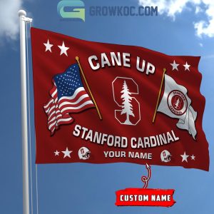 Stanford Cardinal 2024 Cane Up Personalized Flag