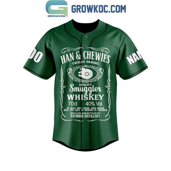 Star Wars Han And Chewies Luck Be With You Personalized Baseball Jersey