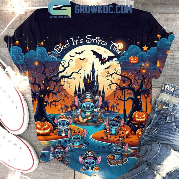 Stitch Halloween Boo It’s Stitch Time Hoodie T-Shirt
