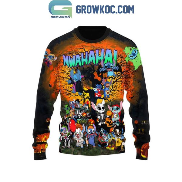 Stitch Mwahaha Fan Celebration Halloween Hoodie T-Shirt