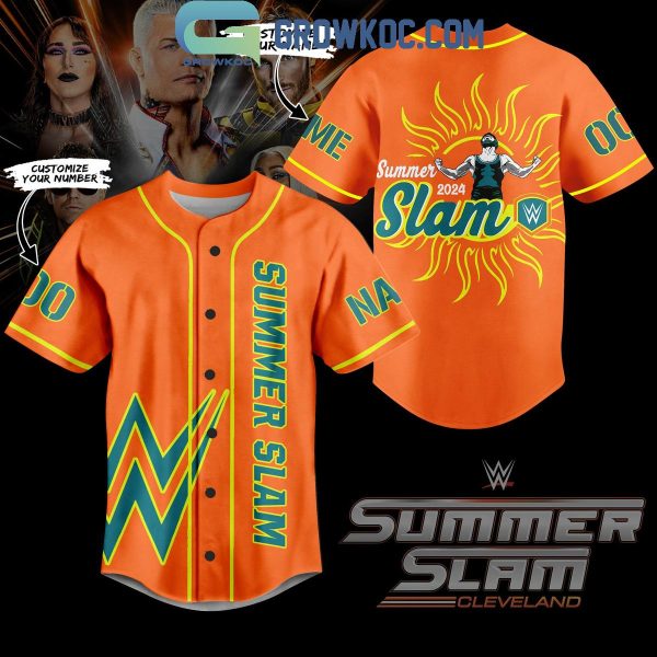 SummerSlam WWE 2024 Summer Cleveland Personalized Baseball Jersey