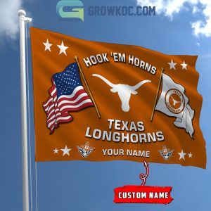 Texas Longhorns Hook ‘Em Horns 2024 Personalized Flag