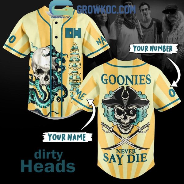 The Dirty Heads Goonies Never Say Die Personalized Baseball Jersey