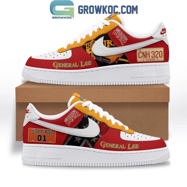 The Dukes Of Hazzard General Lee Air Force 1 Shoes