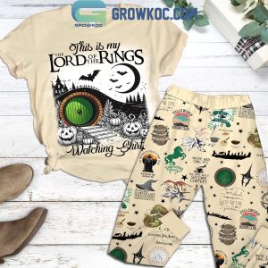 The Lord Of The Rings This Is My Watching Fleece Pajamas Set