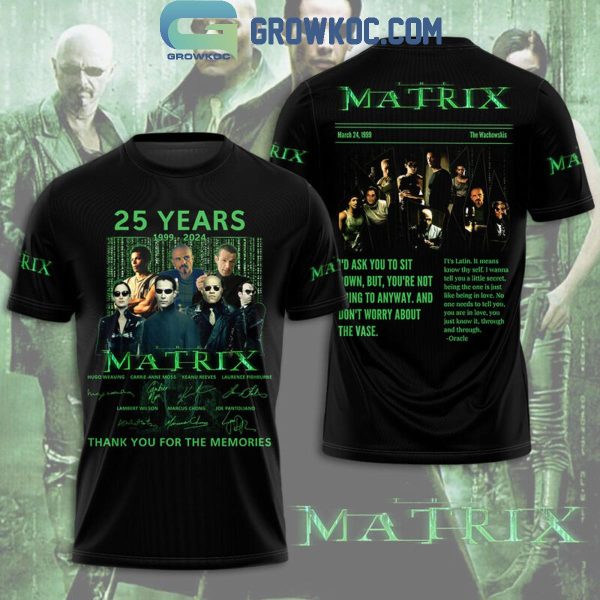 The Matrix 25 Years Of The Memories 1999-2024 Hoodie T Shirt