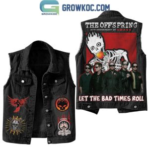The Offspring Let The Bad Times Roll Sleeveless Denim Jacket