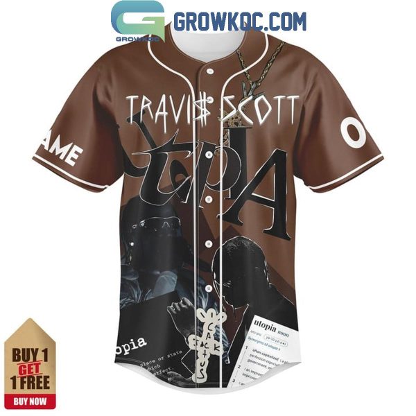 Travis Scott Utopia Look In My Eyes Personalized Baseball Jersey