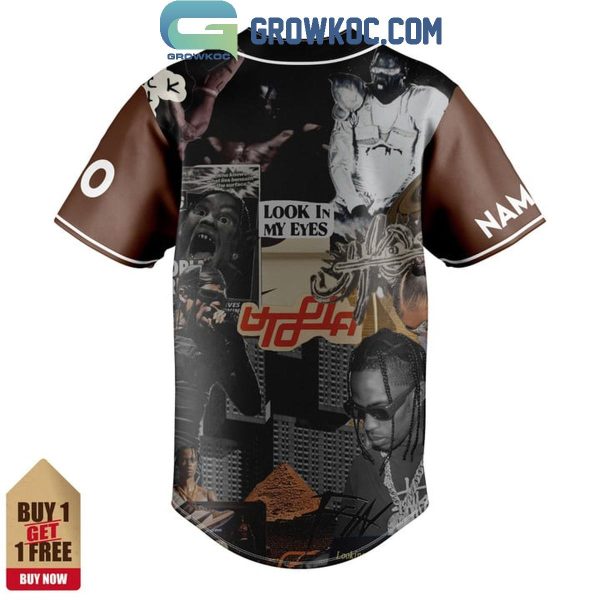 Travis Scott Utopia Look In My Eyes Personalized Baseball Jersey