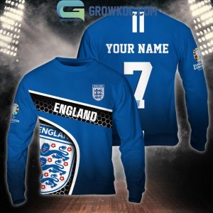 UEFA Euro 2024 England Football Team Fan Personalized Hoodie T-Shirt
