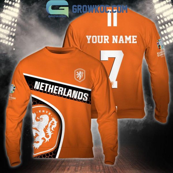 UEFA Euro 2024 Netherlands Football Team Fan Personalized Hoodie T-Shirt